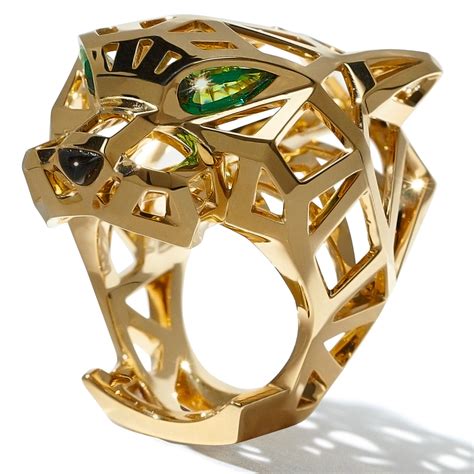 gold panther ring cartier|cartier panther ring vintage.